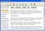 Bad Check Laws screenshot